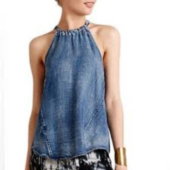 Cloth & Stone Chambray Halter Top l - Picture 8 of 8
